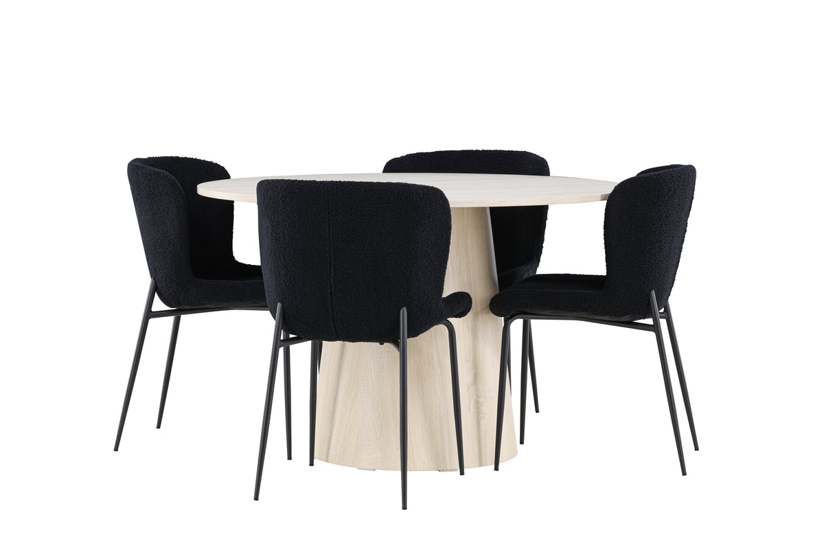Lanzo Matbord med Modesto Stolarna – MDF
