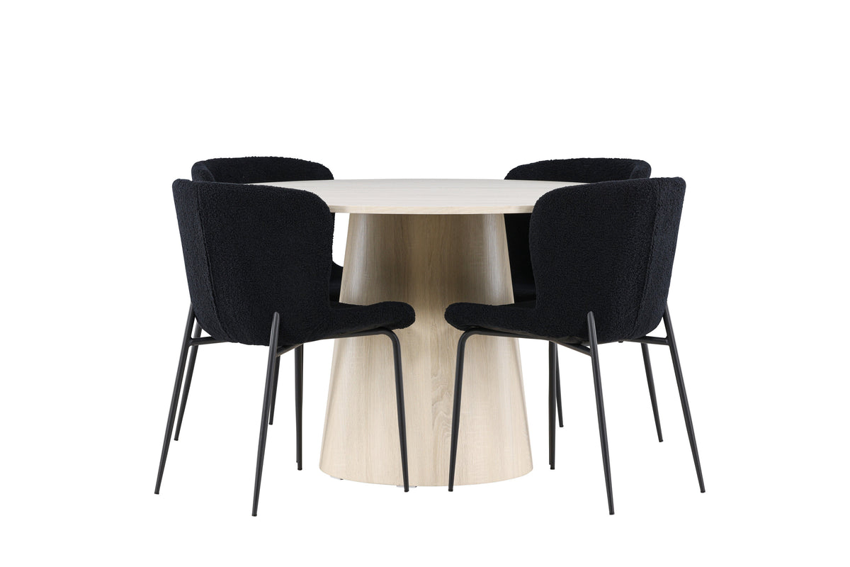 Lanzo Matbord med Modesto Stolarna – MDF