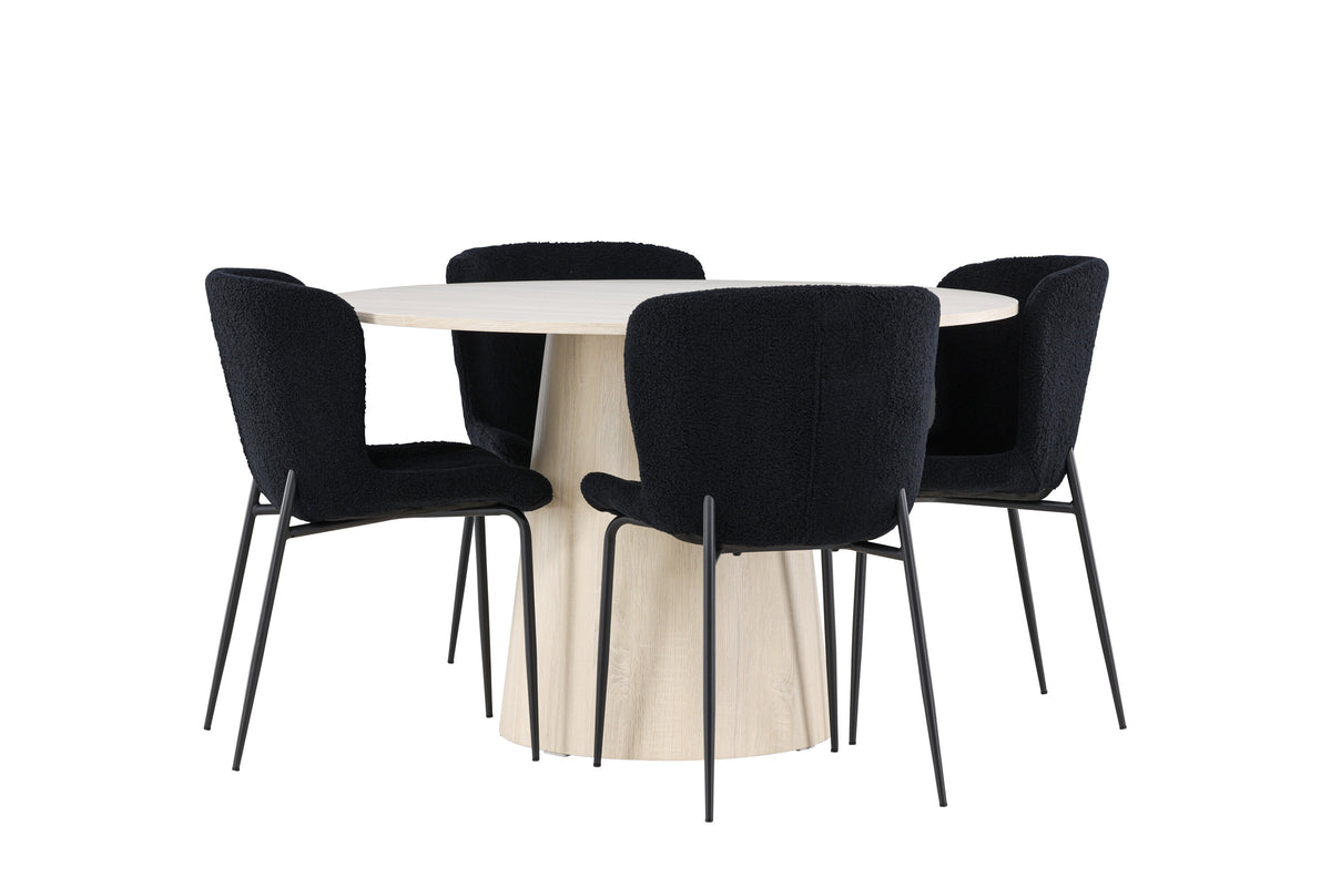 Lanzo Matbord med Modesto Stolarna – MDF