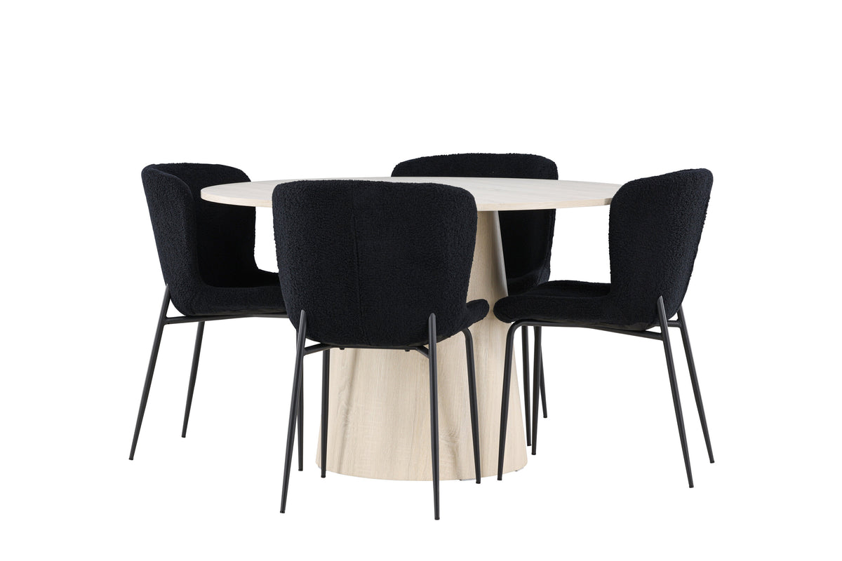 Lanzo Matbord med Modesto Stolarna – MDF