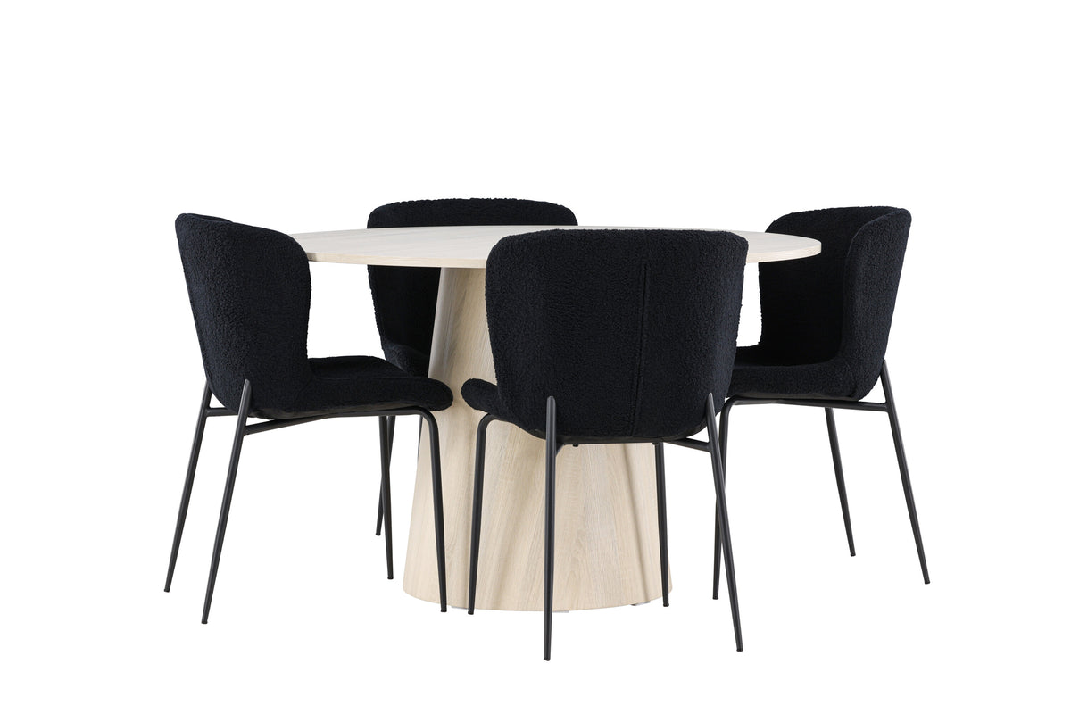 Lanzo Matbord med Modesto Stolarna – MDF