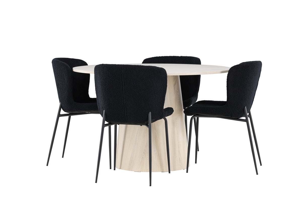Lanzo Matbord med Modesto Stolarna – MDF
