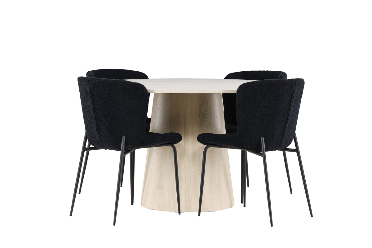 Lanzo Matbord med Modesto Stolarna – MDF