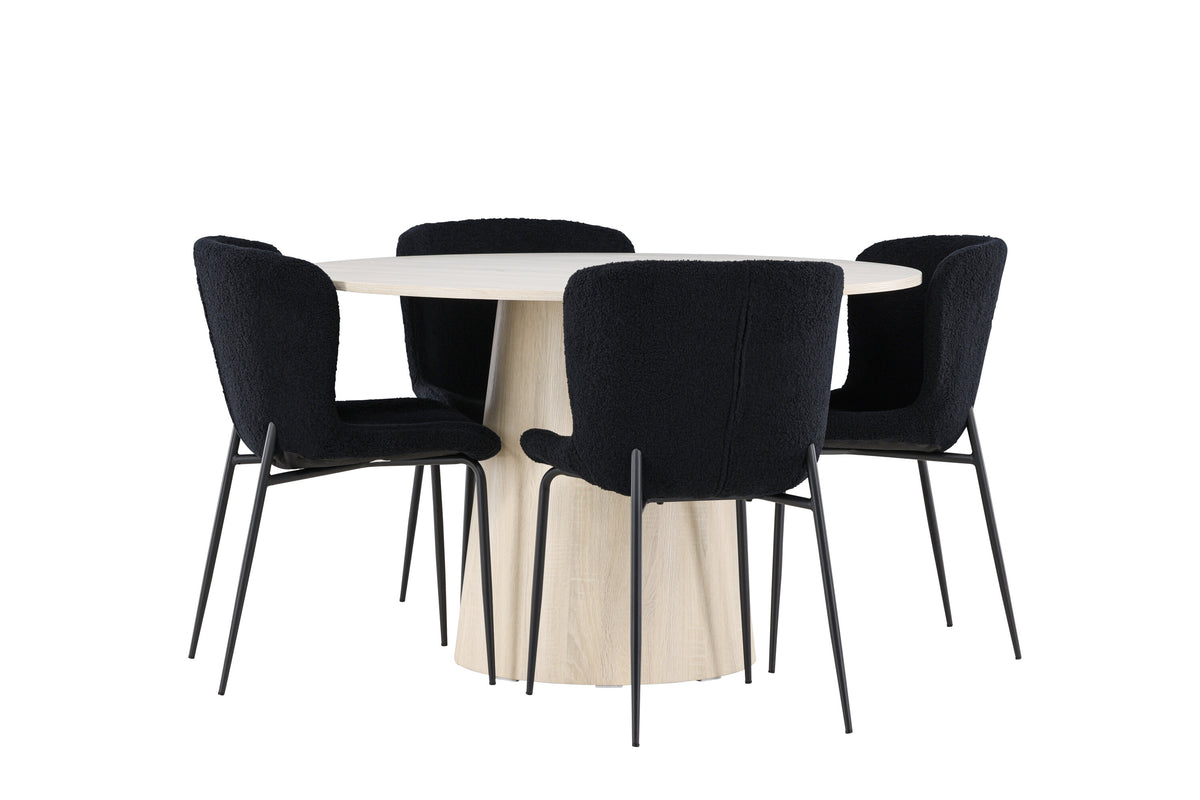 Lanzo Matbord med Modesto Stolarna – MDF