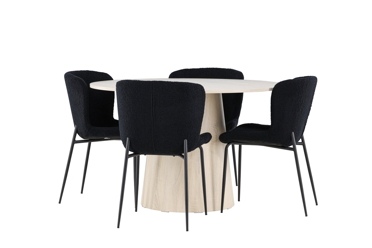 Lanzo Matbord med Modesto Stolarna – MDF