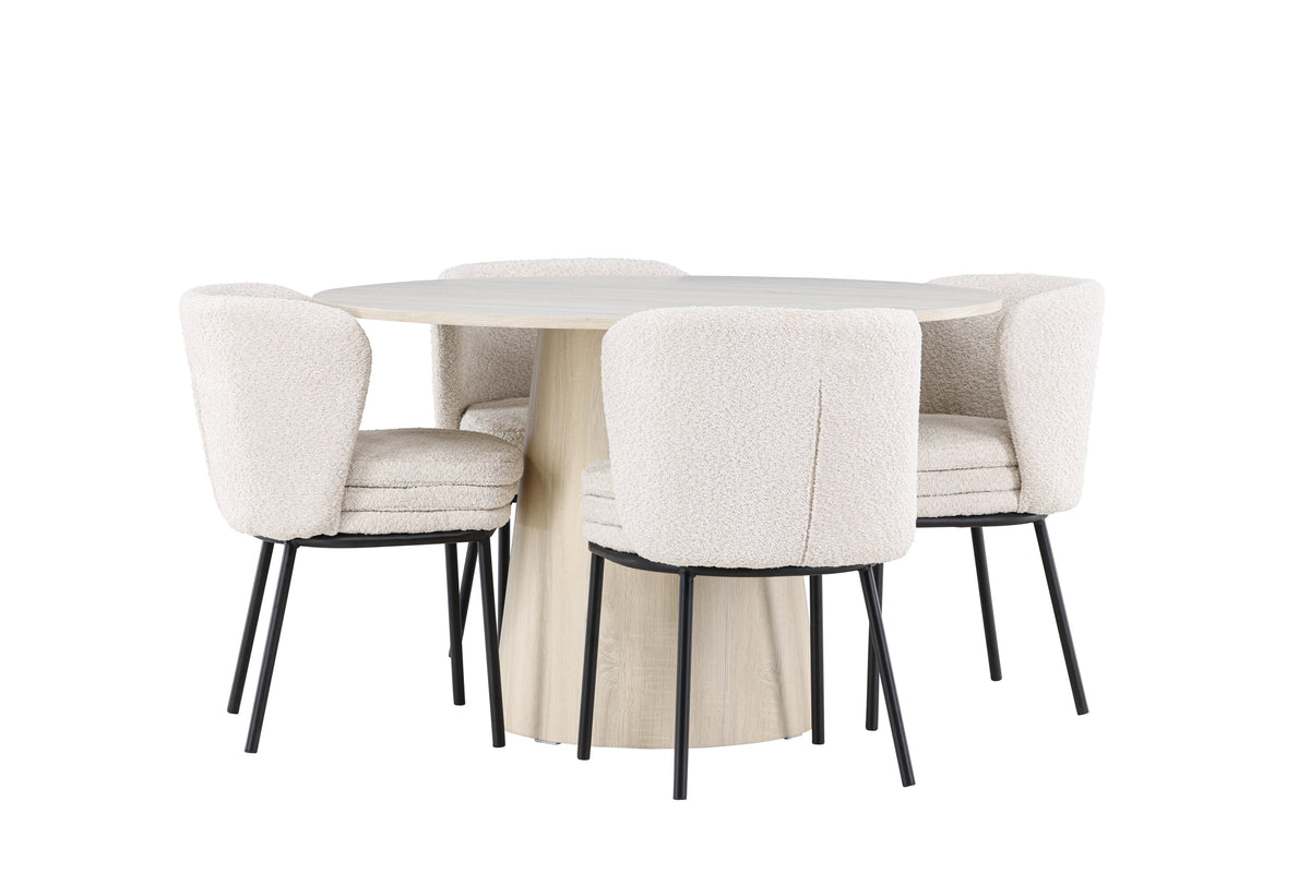Lanzo Matbord med Agnes Stolarna