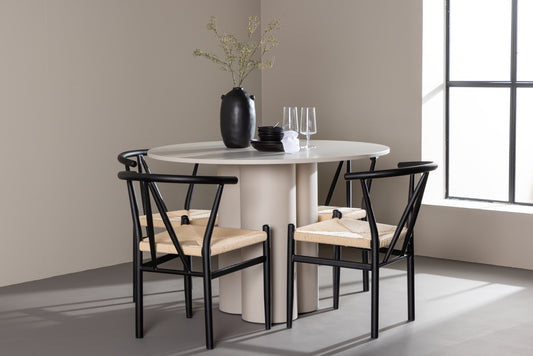 Olivia Matbord med Alfons Stolarna – MDF