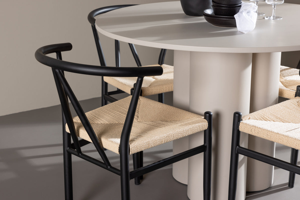 Olivia Matbord med Alfons Stolarna – MDF