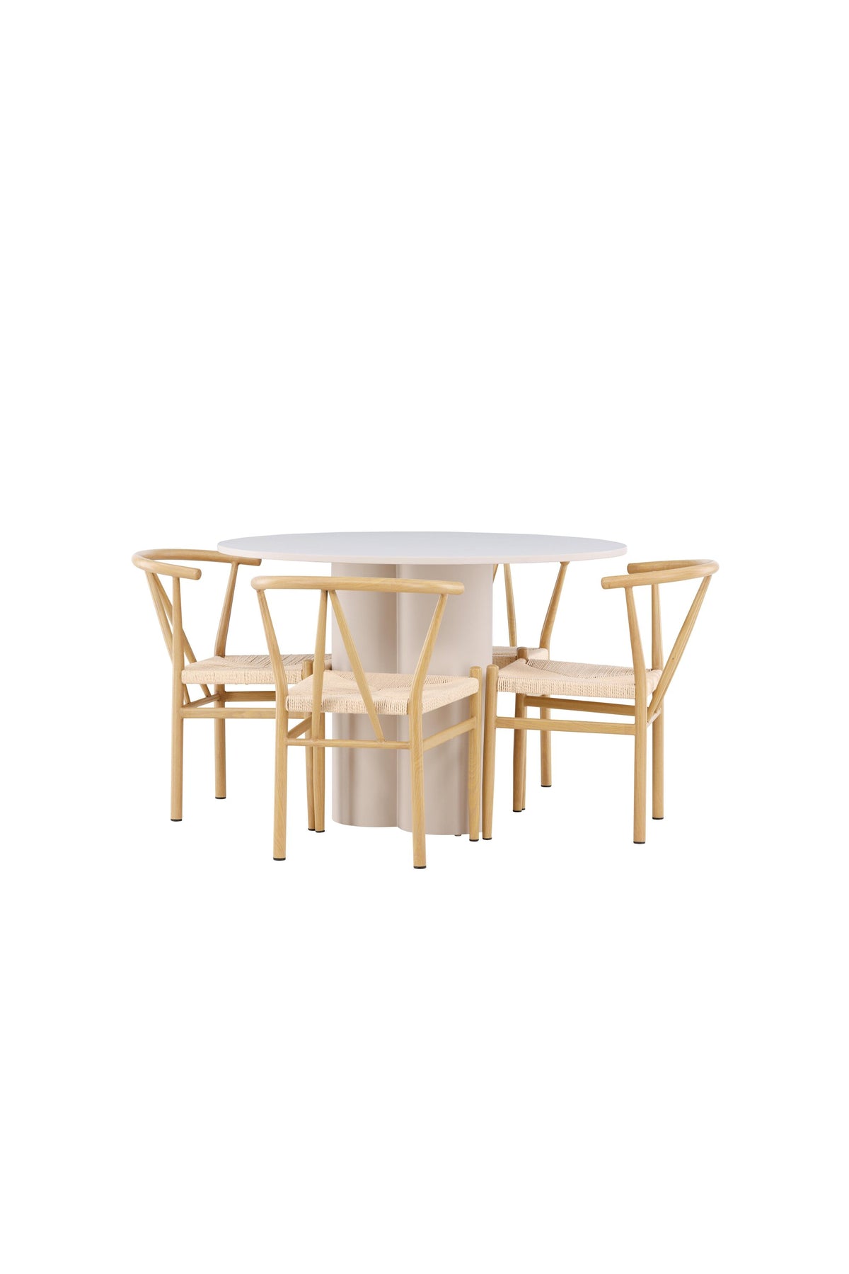 Olivia Matbord med Alfons Stolarna – MDF