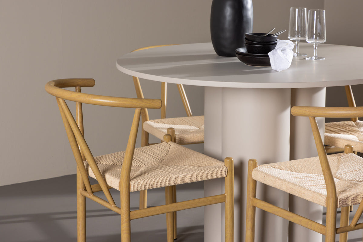 Olivia Matbord med Alfons Stolarna – MDF
