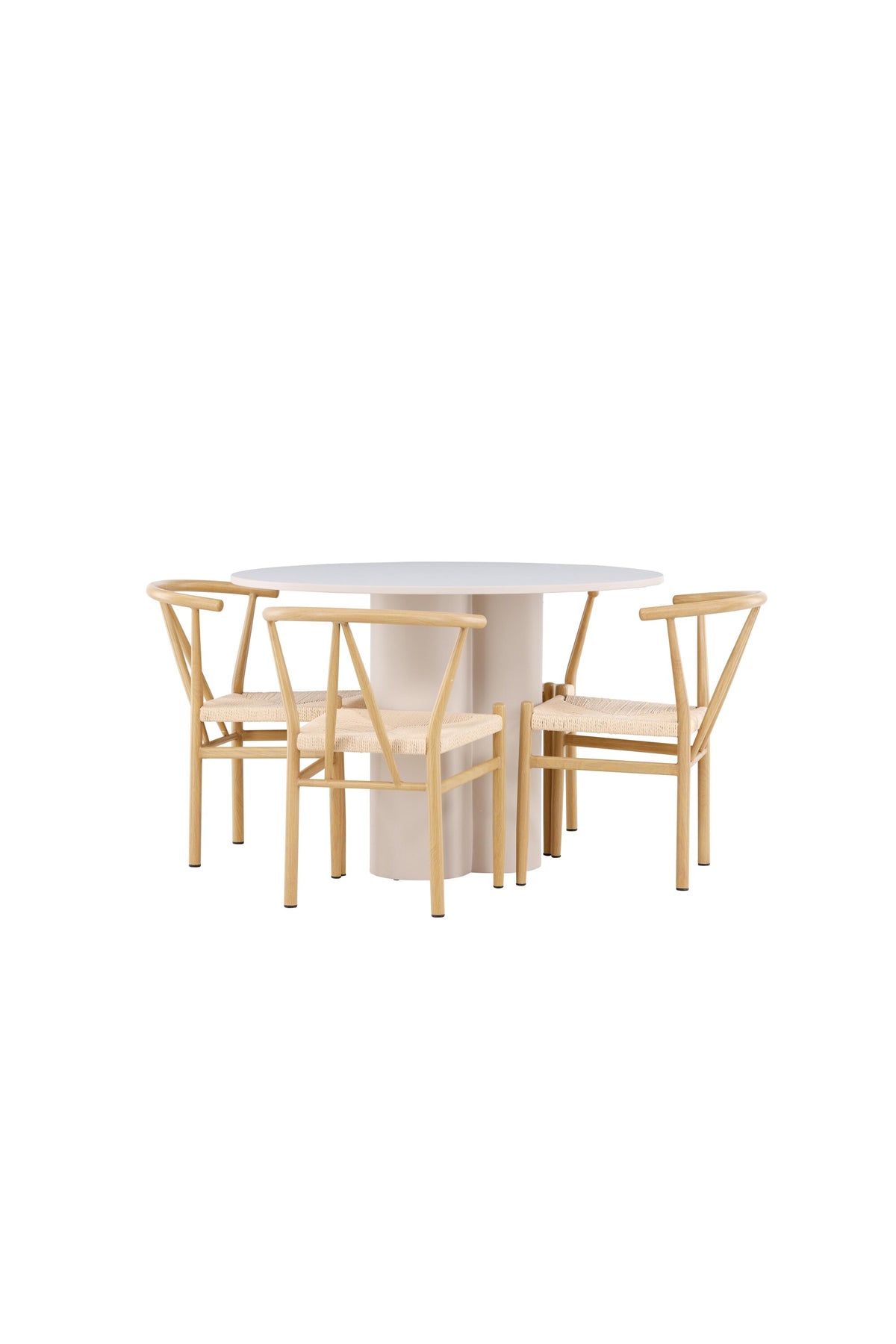 Olivia Matbord med Alfons Stolarna – MDF