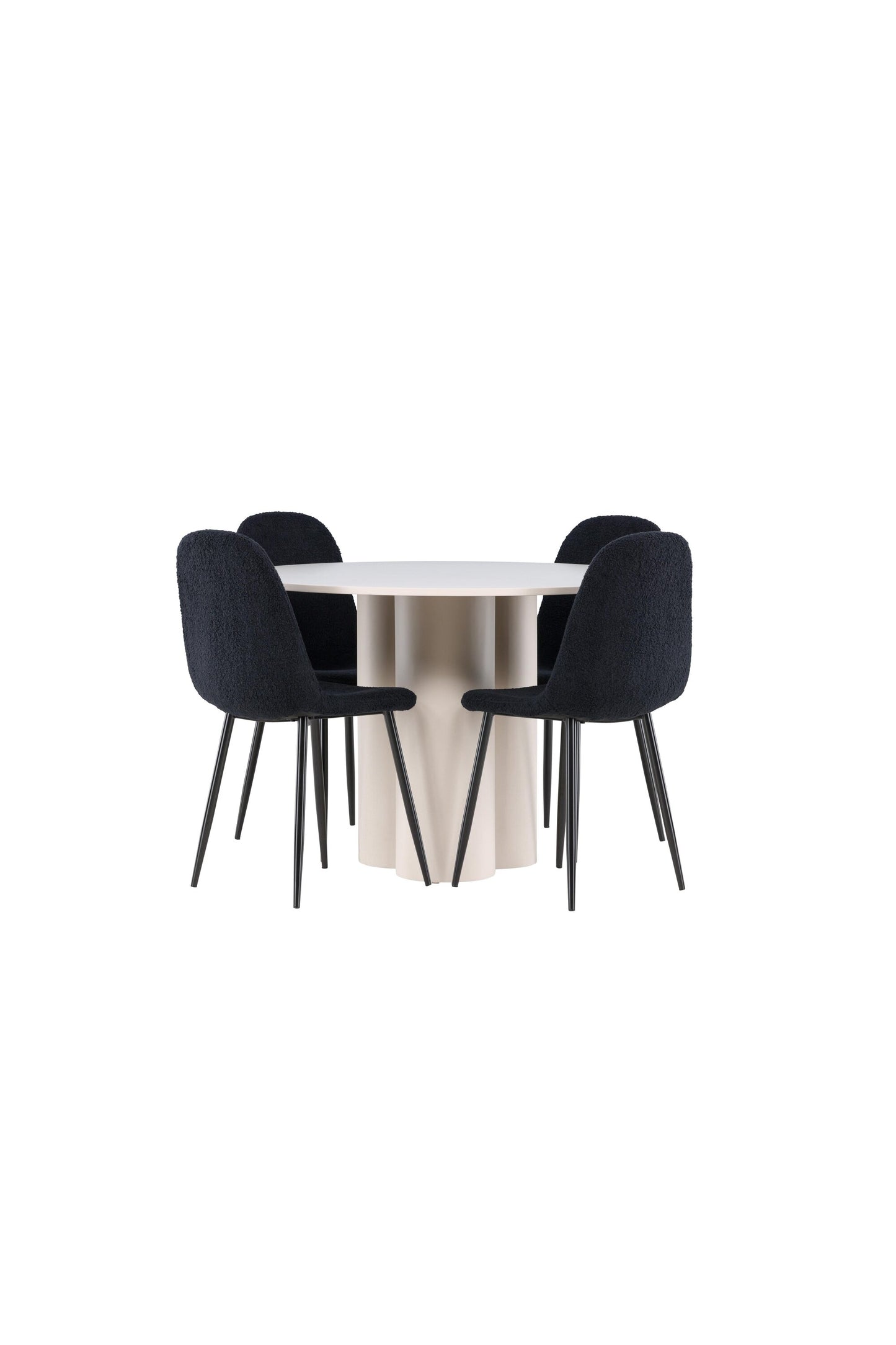 Olivia Matbord med Polar Stolarna – MDF
