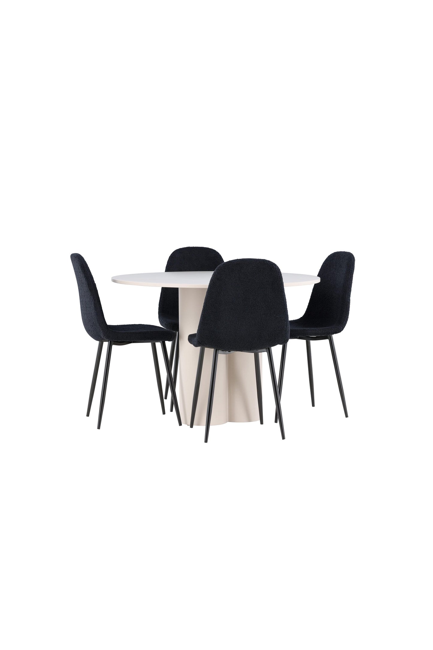 Olivia Matbord med Polar Stolarna – MDF