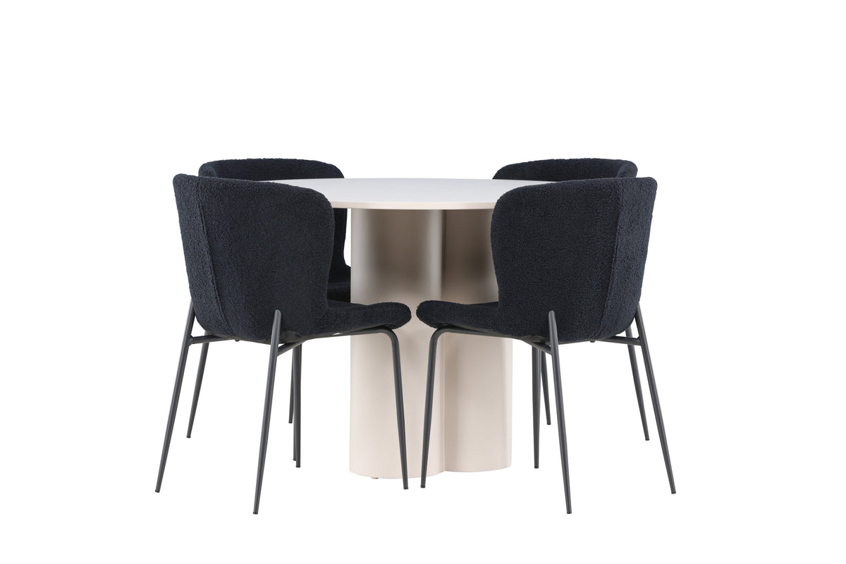 Olivia Matbord med Modesto Stolarna – MDF