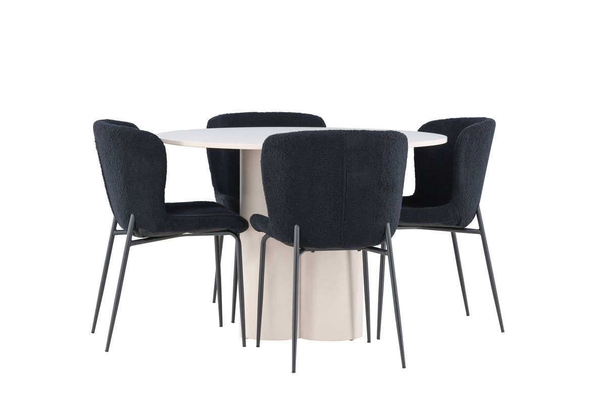 Olivia Matbord med Modesto Stolarna – MDF