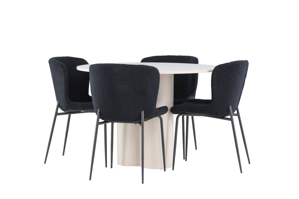 Olivia Matbord med Modesto Stolarna – MDF