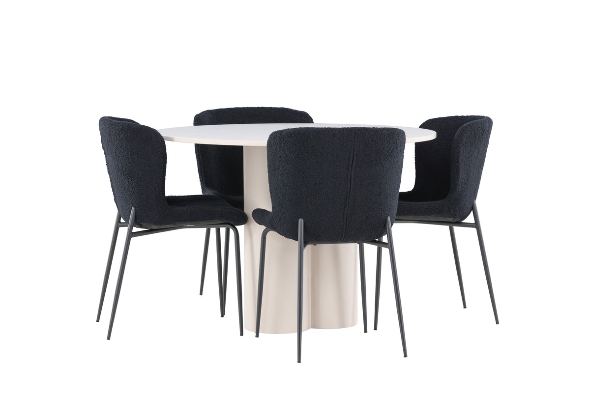 Olivia Matbord med Modesto Stolarna – MDF