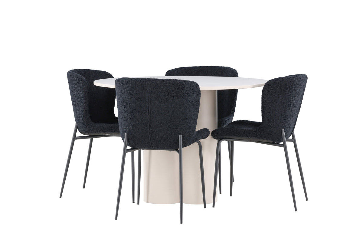 Olivia Matbord med Modesto Stolarna – MDF