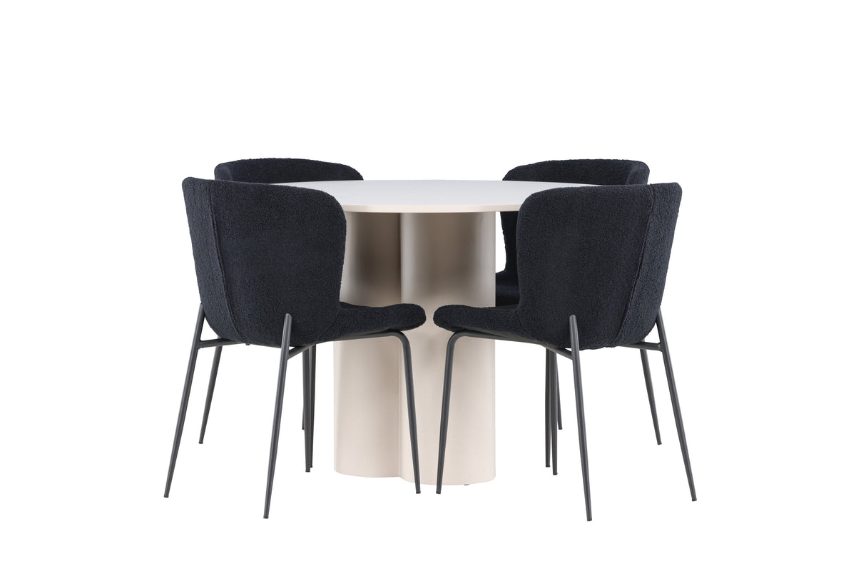 Olivia Matbord med Modesto Stolarna – MDF