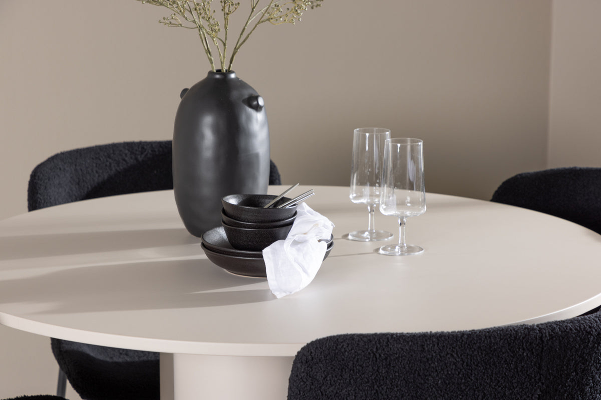 Olivia Matbord med Modesto Stolarna – MDF