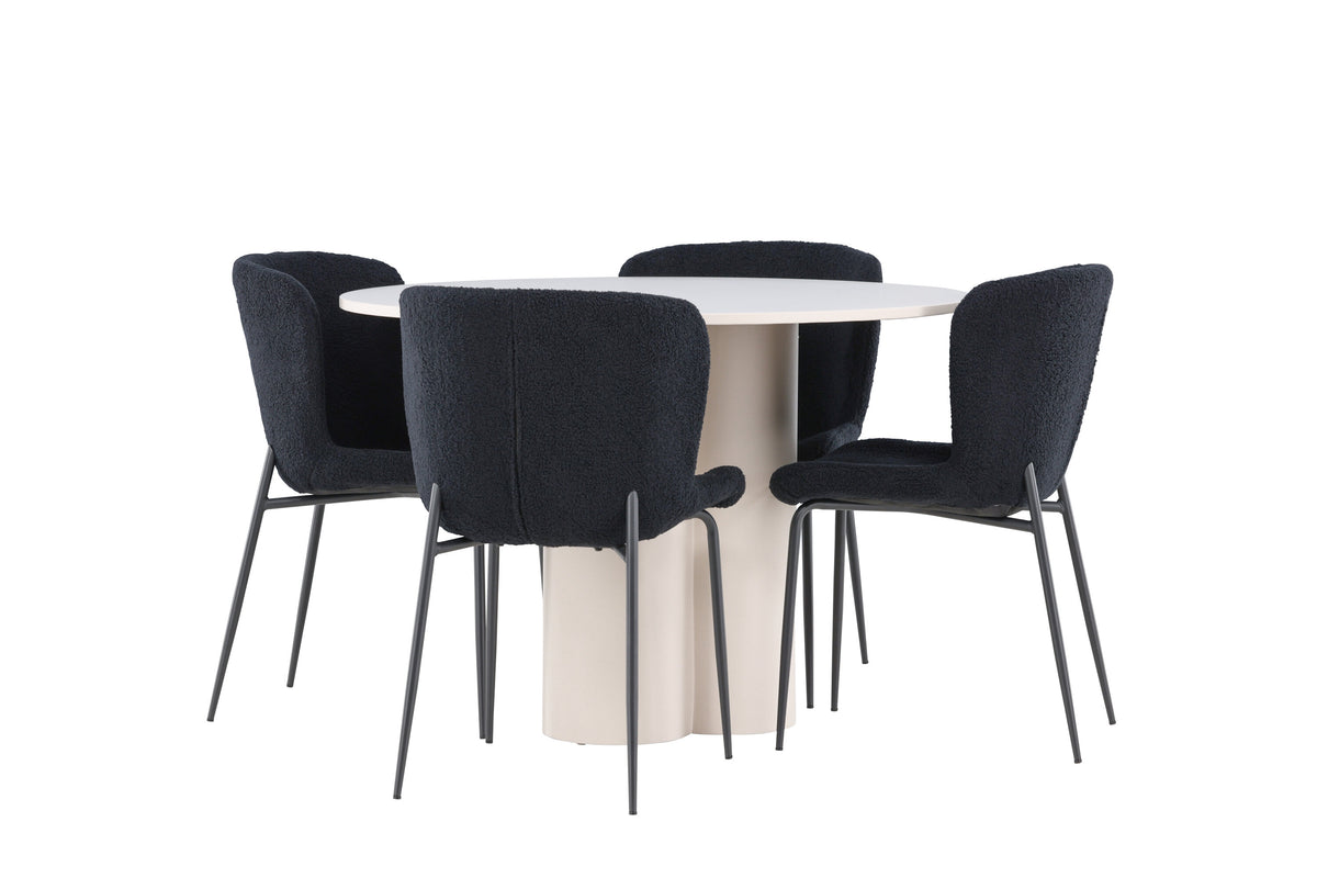 Olivia Matbord med Modesto Stolarna – MDF