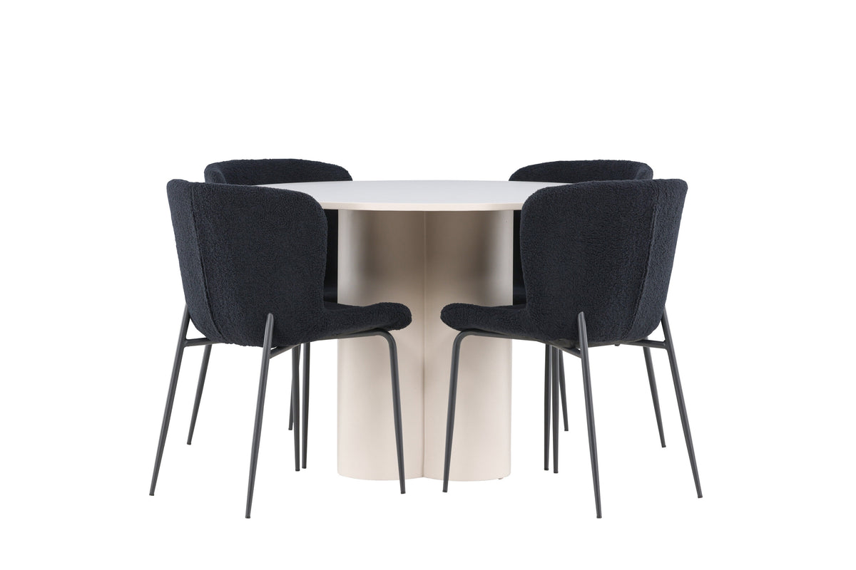 Olivia Matbord med Modesto Stolarna – MDF