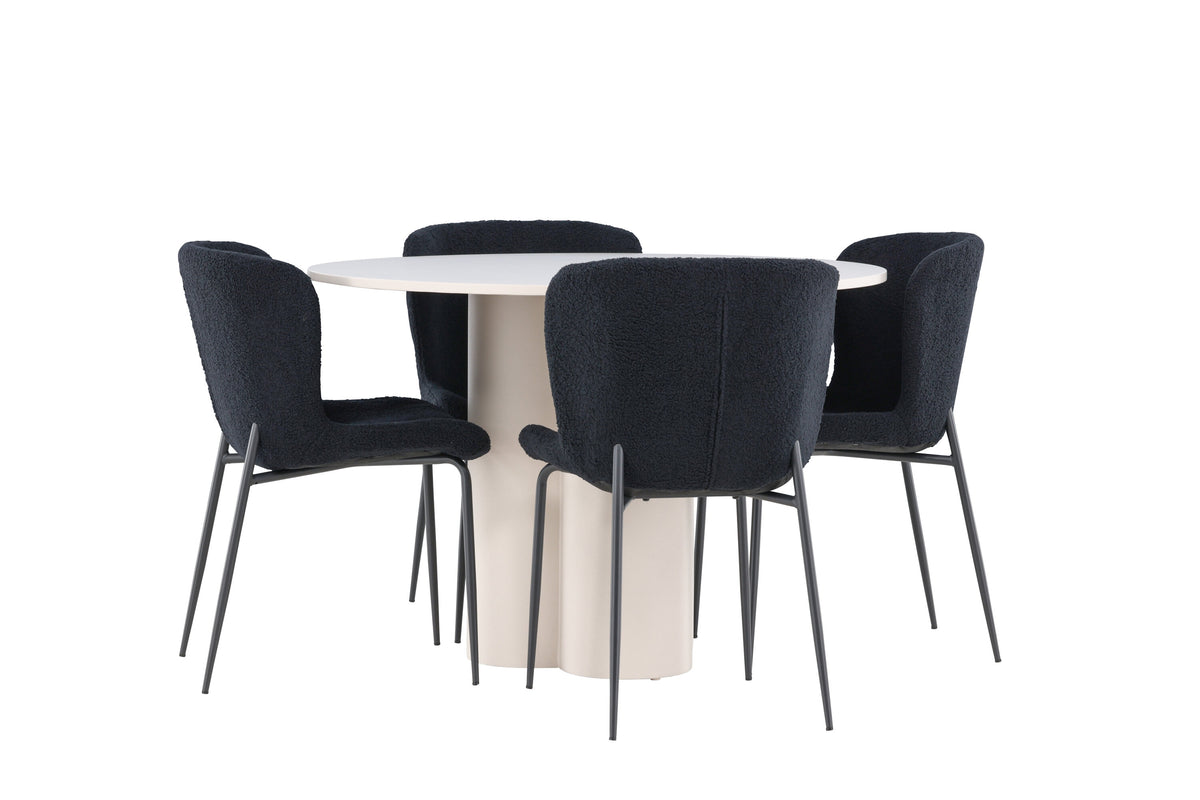 Olivia Matbord med Modesto Stolarna – MDF