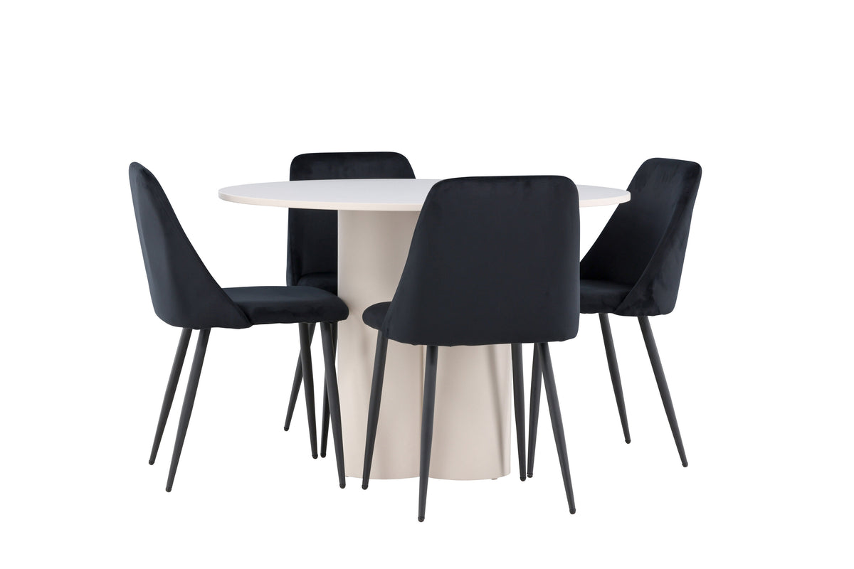 Olivia Matbord med Night Stolarna – MDF