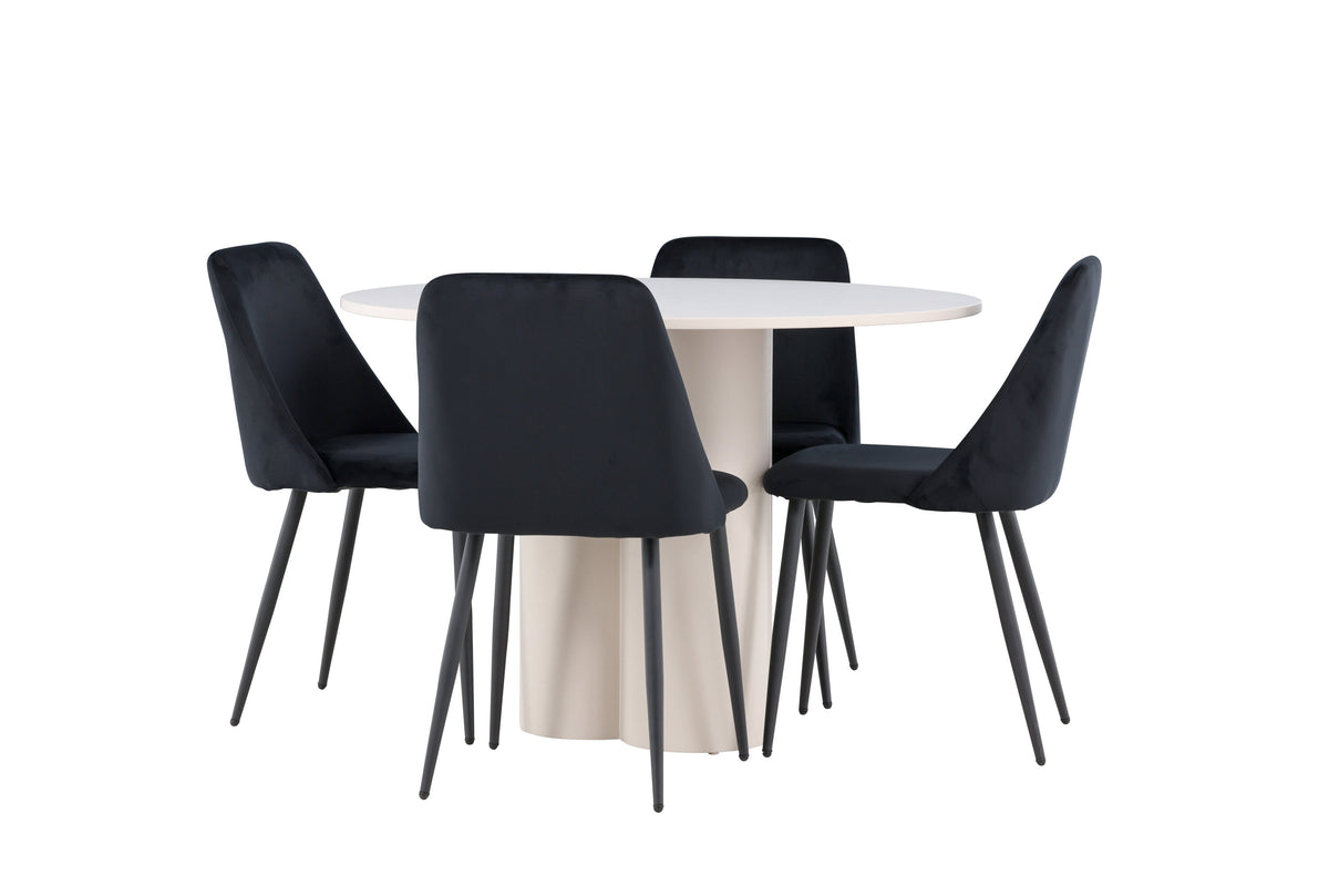 Olivia Matbord med Night Stolarna – MDF