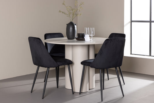 Olivia Matbord med Night Stolarna – MDF