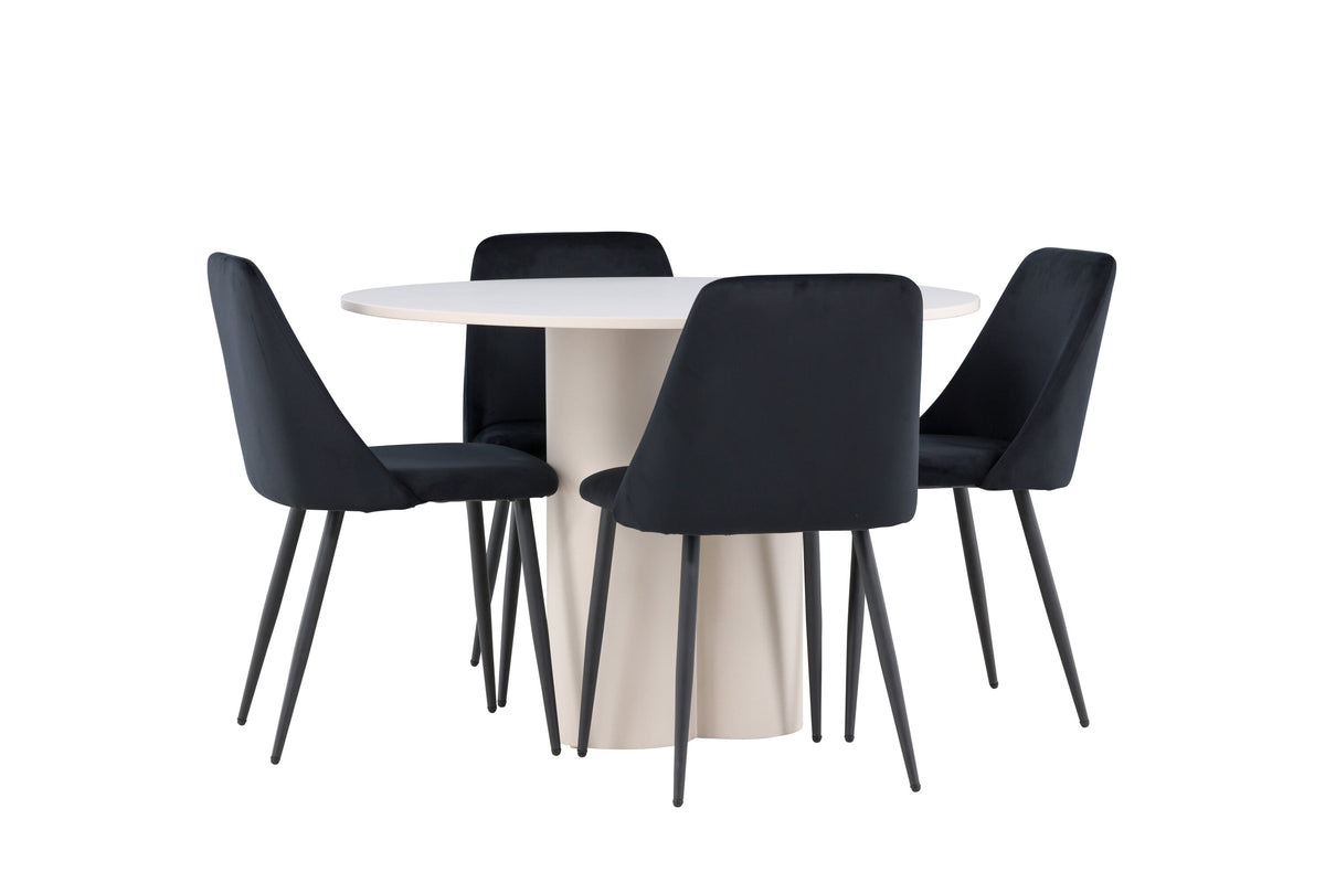 Olivia Matbord med Night Stolarna – MDF