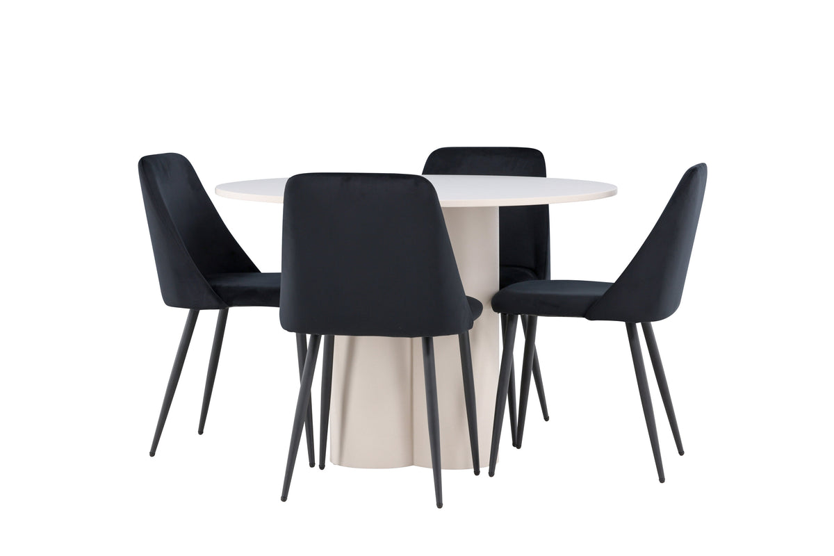 Olivia Matbord med Night Stolarna – MDF