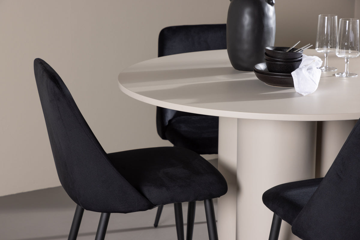 Olivia Matbord med Night Stolarna – MDF