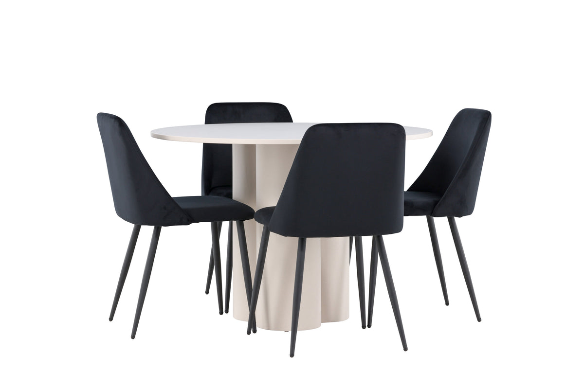 Olivia Matbord med Night Stolarna – MDF