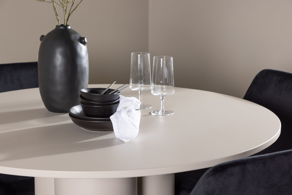 Olivia Matbord med Night Stolarna – MDF