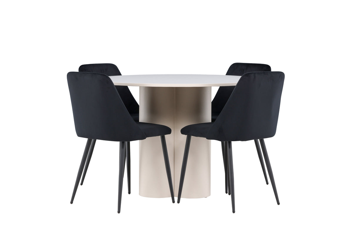 Olivia Matbord med Night Stolarna – MDF