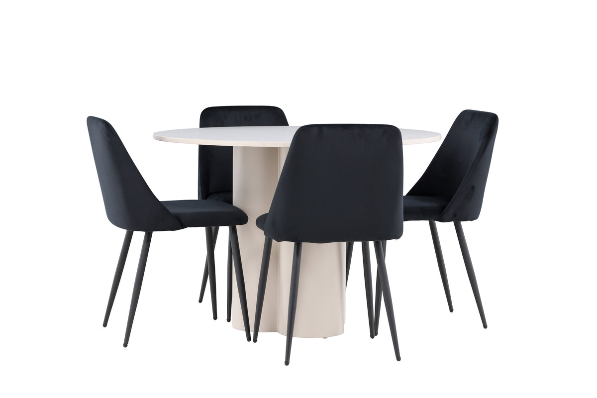 Olivia Matbord med Night Stolarna – MDF