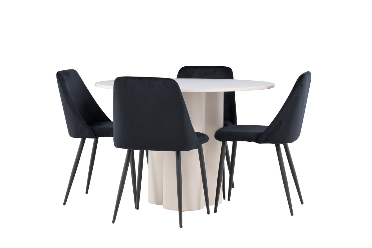Olivia Matbord med Night Stolarna – MDF