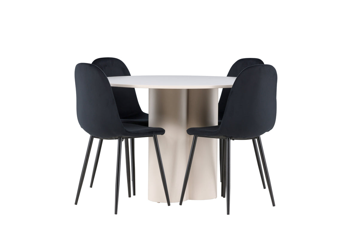 Olivia Matbord med Polar Stolarna – MDF