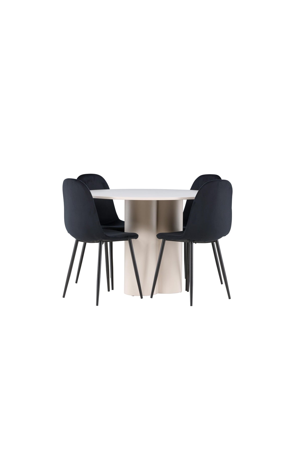 Olivia Matbord med Polar Stolarna – MDF