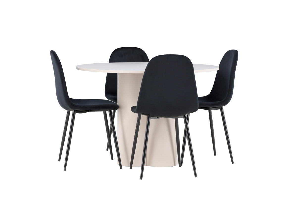 Olivia Matbord med Polar Stolarna – MDF
