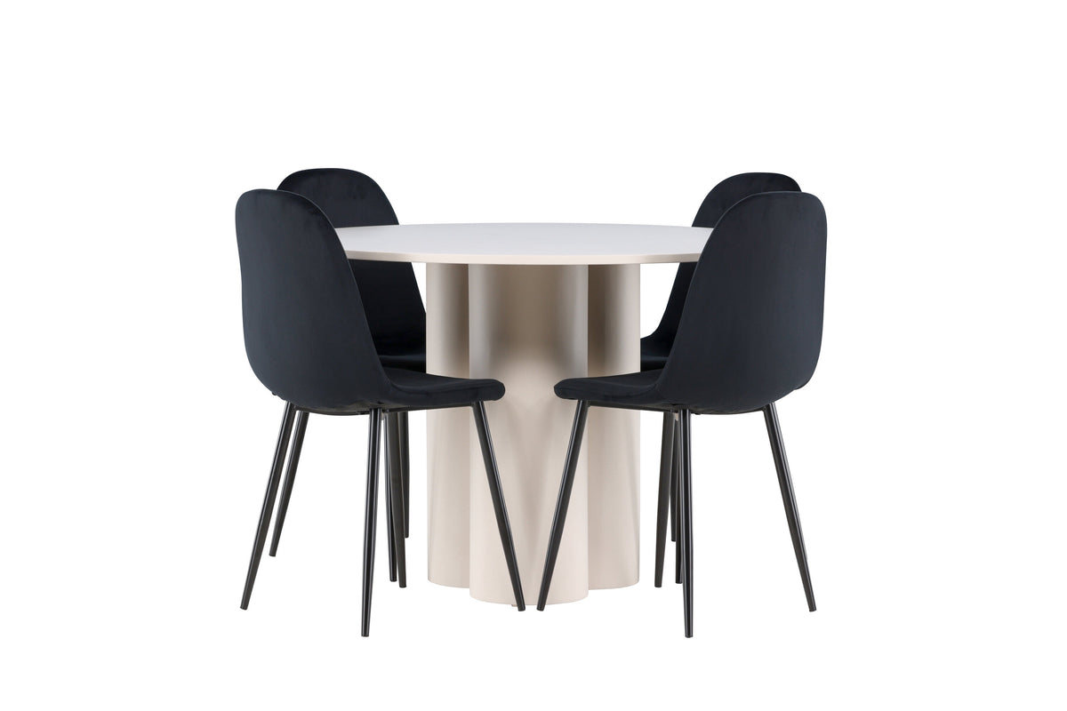 Olivia Matbord med Polar Stolarna – MDF