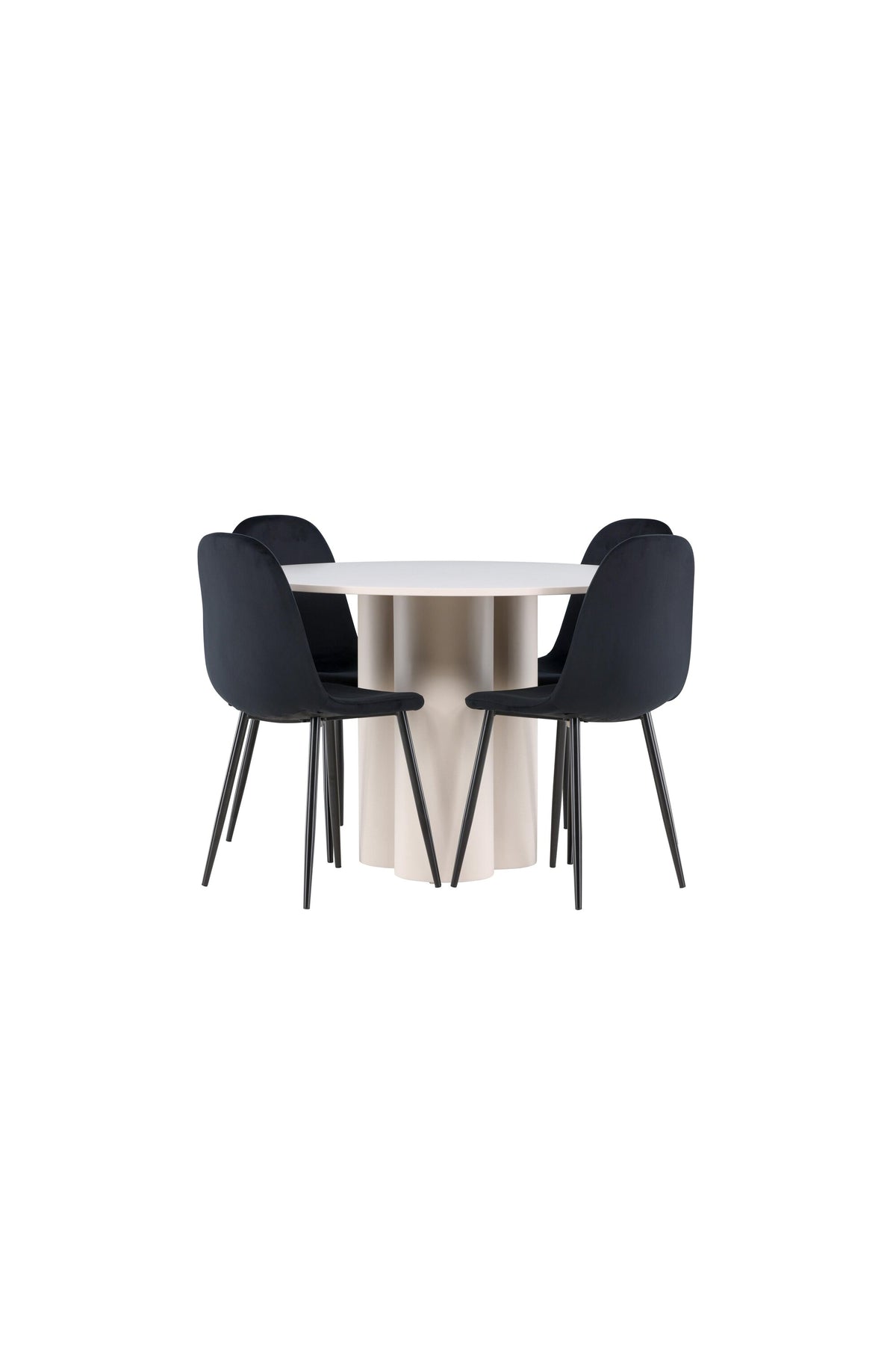 Olivia Matbord med Polar Stolarna – MDF