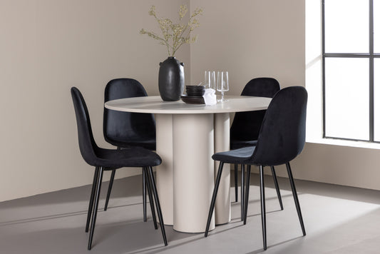 Olivia Matbord med Polar Stolarna – MDF