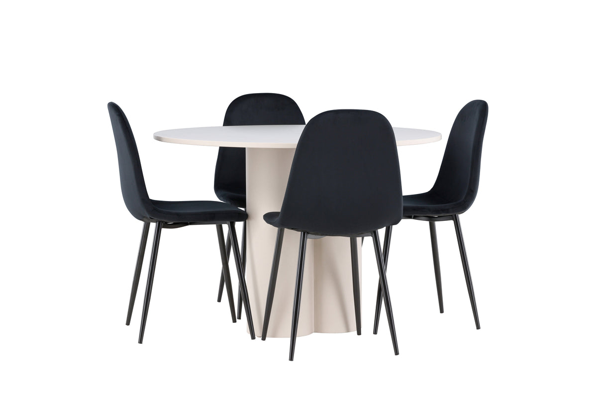 Olivia Matbord med Polar Stolarna – MDF