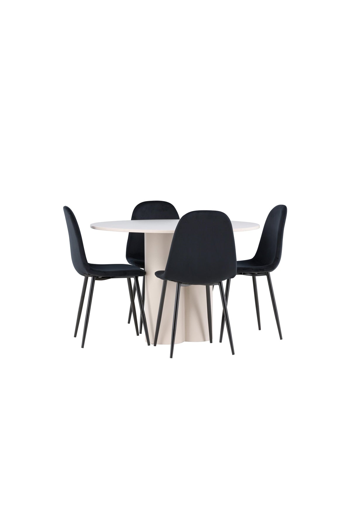 Olivia Matbord med Polar Stolarna – MDF