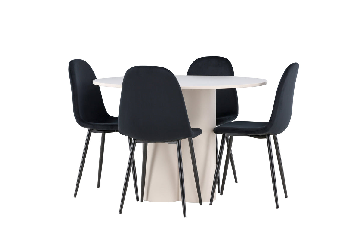 Olivia Matbord med Polar Stolarna – MDF