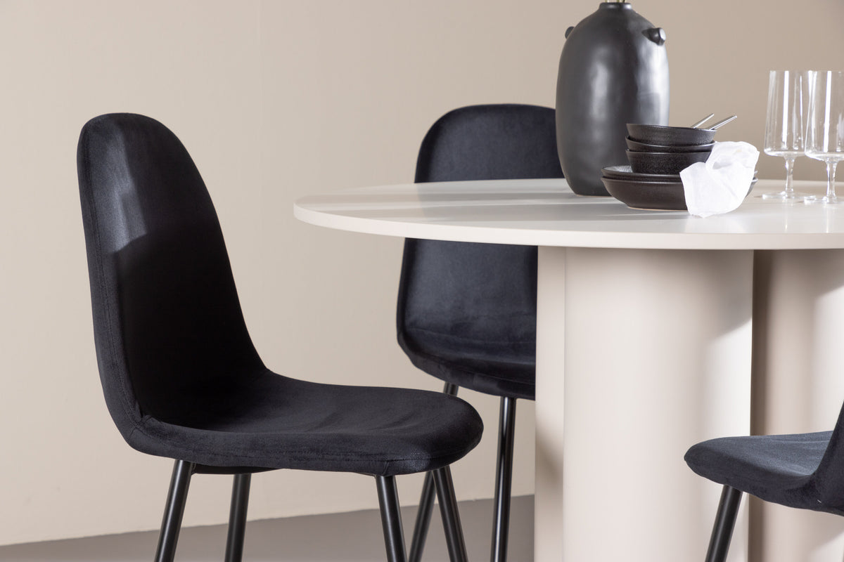 Olivia Matbord med Polar Stolarna – MDF
