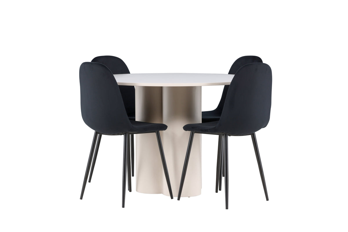 Olivia Matbord med Polar Stolarna – MDF