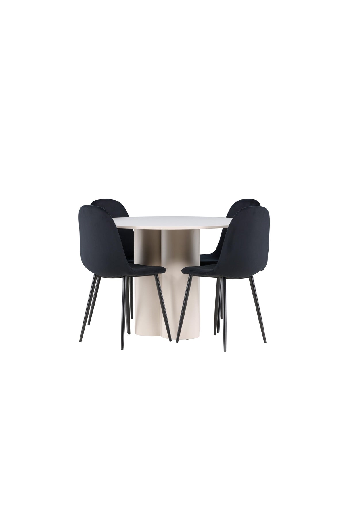 Olivia Matbord med Polar Stolarna – MDF